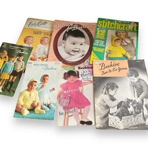 Vintage Knitting Patterns Toddler Babies Kids‎ Infants Up To 6 Years